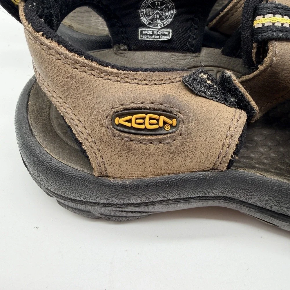 Keen‎ Shoes Kids Sz 11 Newport H2 Brown Leather Washable Waterproof Sandals